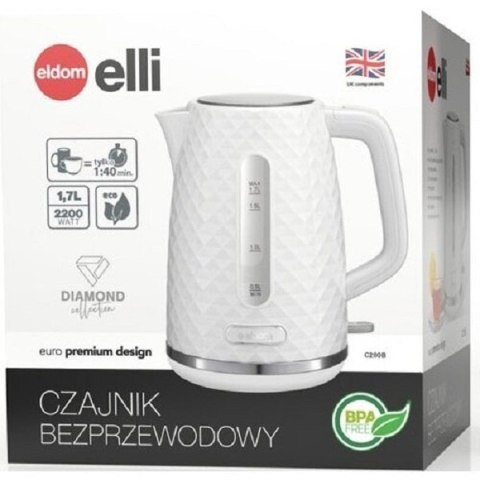Czajnik ELDOM C280B (1.7L /2200W /Biało-srebrny ) Czajnik ELDOM C280B (1.7L /2200W /Biało-srebrny )
