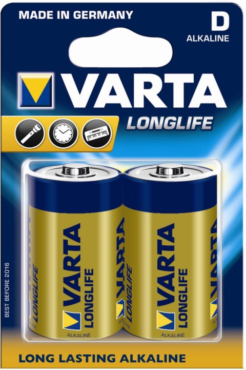 Baterie VARTA Alkaliczno-manganowa D (LR20, R20, 13A, MN1300, UM1, HP2) 2 szt. 4120101412 Baterie VARTA Alkaliczno-manganowa D (LR20, R20, 13A, MN1300, UM1, HP2) 2 szt. 4120101412