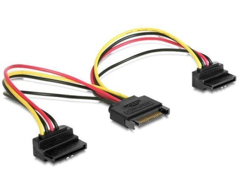 Kabel zasilający GEMBIRD SATA (wtyk) - 2 x SATA (gniazdo) 0.15m. CC-SATAM2F-02 Kabel zasilający GEMBIRD SATA (wtyk) - 2 x SATA (gniazdo) 0.15m. CC-SATAM2F-02