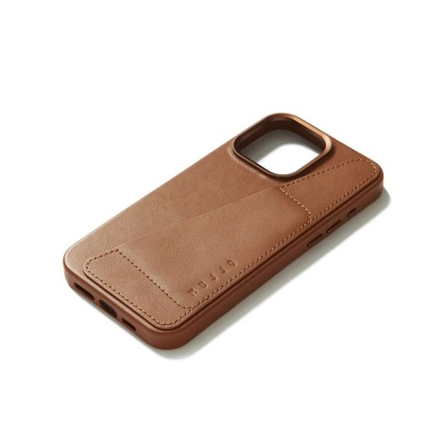 Mujjo Full Leather Wallet Case - etui skórzane do iPhone 15 Pro Max kompatybilne z MagSafe (tan) Mujjo Full Leather Wallet Case - etui skórzane do iPhone 15 Pro Max kompatybilne z MagSafe (tan)