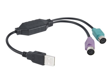 Adapter GEMBIRD UAPS12-BK USB - 2x PS/2 Adapter GEMBIRD UAPS12-BK USB - 2x PS/2