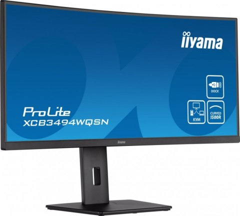 Monitor IIYAMA XCB3494WQSN-B5 (34" /VA /120Hz /3440 x 1440 /Czarny) Monitor IIYAMA XCB3494WQSN-B5 (34" /VA /120Hz /3440 x 1440 /Czarny)