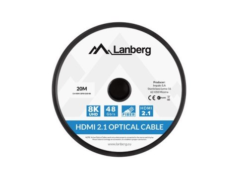 LANBERG CA-HDMI-30FB-0200-BK 20m /sHDMI typ A HDMI typ A