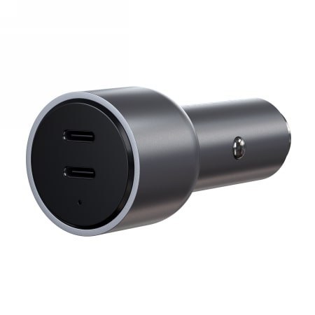 Ładowarka samochodowa SATECHI 2x USB typ C Czarny ST-U2C40CCM Ładowarka samochodowa SATECHI 2x USB typ C Czarny ST-U2C40CCM