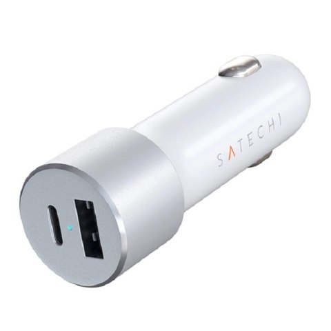 Ładowarka samochodowa SATECHI 1x USB Typ A Biały ST-TCPDCCS Ładowarka samochodowa SATECHI 1x USB Typ A Biały ST-TCPDCCS