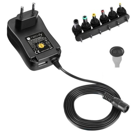 Zasilacz TECHLY IPW-NTS2250G2(Wymienne wtyki DC (6 rodzajów)\2250mA\3V) Zasilacz TECHLY IPW-NTS2250G2(Wymienne wtyki DC (6 rodzajów)\2250mA\3V)