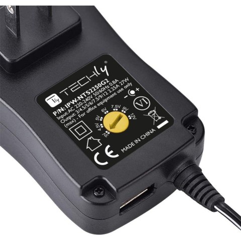 Zasilacz TECHLY IPW-NTS2250G2(Wymienne wtyki DC (6 rodzajów)\2250mA\3V) Zasilacz TECHLY IPW-NTS2250G2(Wymienne wtyki DC (6 rodzajów)\2250mA\3V)