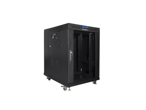 SZAFA INSTALACYJNA RACK STOJĄCA 19" 15U 600X800 CZARNA DRZWI SZKLANE LCD LANBERG (FLAT PACK) SZAFA INSTALACYJNA RACK STOJĄCA 19" 15U 600X800 CZARNA DRZWI SZKLANE LCD LANBERG (FLAT PACK)
