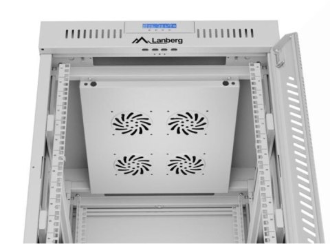 SZAFA INSTALACYJNA RACK STOJĄCA 19" 15U 600X800 SZARA DRZWI SZKLANE LCD LANBERG (FLAT PACK) V2 SZAFA INSTALACYJNA RACK STOJĄCA 19" 15U 600X800 SZARA DRZWI SZKLANE LCD LANBERG (FLAT PACK) V2