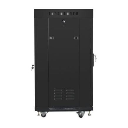 SZAFA INSTALACYJNA RACK STOJĄCA 19" 22U 600X600 CZARNA DRZWI SZKLANE LCD LANBERG (FLAT PACK) V2 SZAFA INSTALACYJNA RACK STOJĄCA 19" 22U 600X600 CZARNA DRZWI SZKLANE LCD LANBERG (FLAT PACK) V2