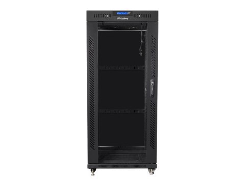 SZAFA INSTALACYJNA RACK STOJĄCA 19" 27U 800X1000 CZARNA DRZWI SZKLANE LCD LANBERG (FLAT PACK) SZAFA INSTALACYJNA RACK STOJĄCA 19" 27U 800X1000 CZARNA DRZWI SZKLANE LCD LANBERG (FLAT PACK)