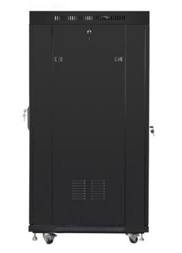 SZAFA INSTALACYJNA RACK STOJĄCA 19" 37U 800X1000 CZARNA DRZWI SZKLANE LCD LANBERG (FLAT PACK) V2 SZAFA INSTALACYJNA RACK STOJĄCA 19" 37U 800X1000 CZARNA DRZWI SZKLANE LCD LANBERG (FLAT PACK) V2