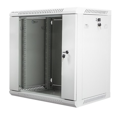 Szafa instalacyjna wisząca 19'' 12U 600X450mm szara (drzwi szklane) Szafa instalacyjna wisząca 19'' 12U 600X450mm szara (drzwi szklane)