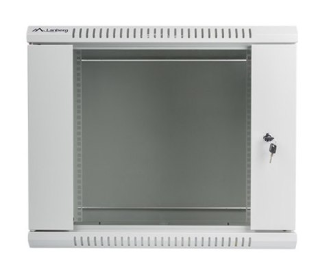 Szafa instalacyjna wisząca 19'' 9U 600X450mm szara (drzwi szklane) Szafa instalacyjna wisząca 19'' 9U 600X450mm szara (drzwi szklane)