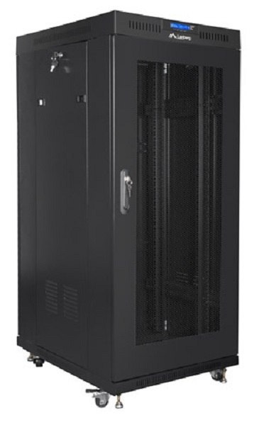 SZAFA INSTALACYJNA RACK STOJĄCA 19" 22U 800X800 CZARNA DRZWI PERFOROWANE LCD LANBERG (FLAT PACK) SZAFA INSTALACYJNA RACK STOJĄCA 19" 22U 800X800 CZARNA DRZWI PERFOROWANE LCD LANBERG (FLAT PACK)
