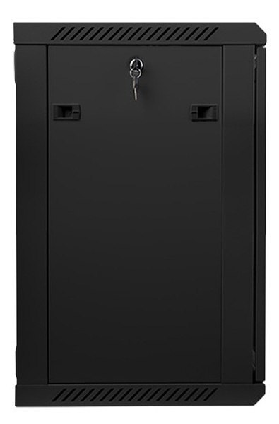 Szafa instalacyjna wisząca 19'' 15U 600X450mm czarna (drzwi szklane) Szafa instalacyjna wisząca 19'' 15U 600X450mm czarna (drzwi szklane)