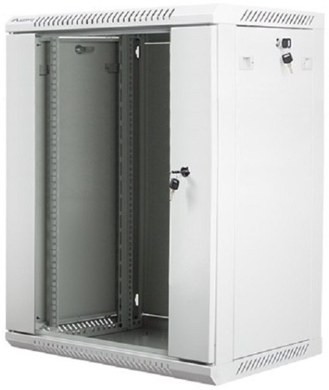 Szafa instalacyjna wisząca 19'' 15U 600X450mm szara (drzwi szklane) Szafa instalacyjna wisząca 19'' 15U 600X450mm szara (drzwi szklane)