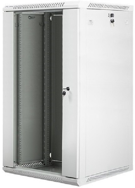 Szafa instalacyjna wisząca 19 22U 600X600mm szara (drzwi szklane) Szafa instalacyjna wisząca 19 22U 600X600mm szara (drzwi szklane)