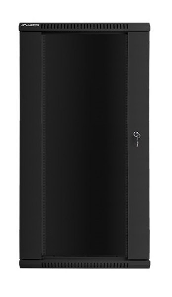 Szafa instalacyjna wisząca 19'' 27U 600X600mm czarna (drzwi szklane) Szafa instalacyjna wisząca 19'' 27U 600X600mm czarna (drzwi szklane)