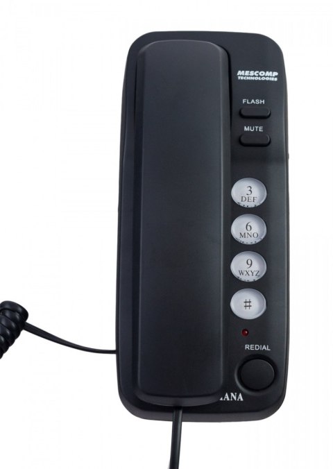 Telefon stacjonarny Mescomp MT 518 Diana czarna Telefon stacjonarny Mescomp MT 518 Diana czarna