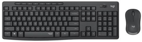 Zestaw klawiatura i mysz LOGITECH MK295 US Grafitowy 920-009800 Zestaw klawiatura i mysz LOGITECH MK295 US Grafitowy 920-009800