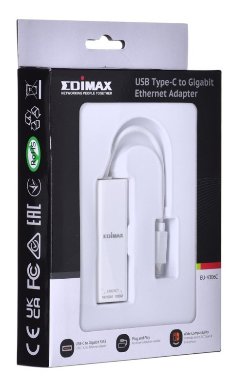 Adapter EDIMAX EU-4306C USB - Ethernet Adapter EDIMAX EU-4306C USB - Ethernet