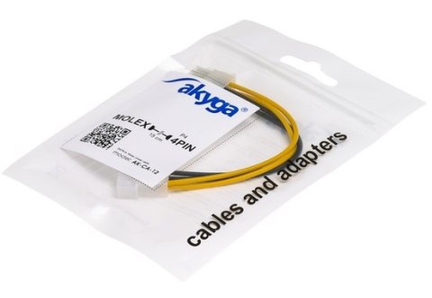 Kabel zasilający AKYGA 0.15m. AK-CA-12 Kabel zasilający AKYGA 0.15m. AK-CA-12