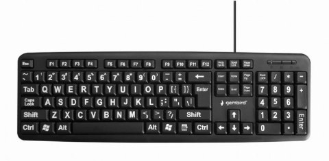 Klawiatura Przewodowa GEMBIRD KB-US-103 Klawiatura Przewodowa GEMBIRD KB-US-103