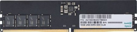 Pamięć APACER (DIMM/DDR5/16 GB/4800MHz/1.1V/40CL/SINGLE) Pamięć APACER (DIMM/DDR5/16 GB/4800MHz/1.1V/40CL/SINGLE)