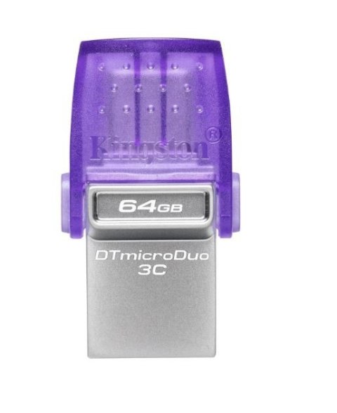 Pendrive KINGSTON DataTraveler microDuo 3C Gen3 (64 GB /Szaro-fioletowy ) Pendrive KINGSTON DataTraveler microDuo 3C Gen3 (64 GB /Szaro-fioletowy )