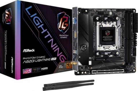 Płyta główna ASROCK A620I LIGHTNING WIFI (Socket AM5 /mini ITX) Płyta główna ASROCK A620I LIGHTNING WIFI (Socket AM5 /mini ITX)