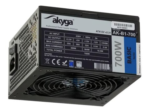 Zasilacz PC AKYGA 700W AK-B1-700BE Zasilacz PC AKYGA 700W AK-B1-700BE