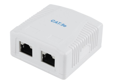 Gniazdo sieciowe CAT5E FTP 2 port Gniazdo sieciowe CAT5E FTP 2 port