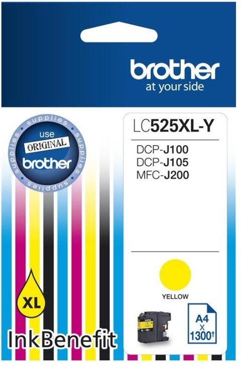 Kartridż BROTHER LC525XLY żółty LC-525XL-Y Kartridż BROTHER LC525XLY żółty LC-525XL-Y