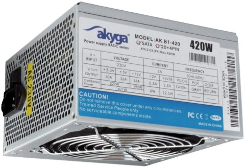 Zasilacz PC AKYGA 420W AK-B1-420 Zasilacz PC AKYGA 420W AK-B1-420