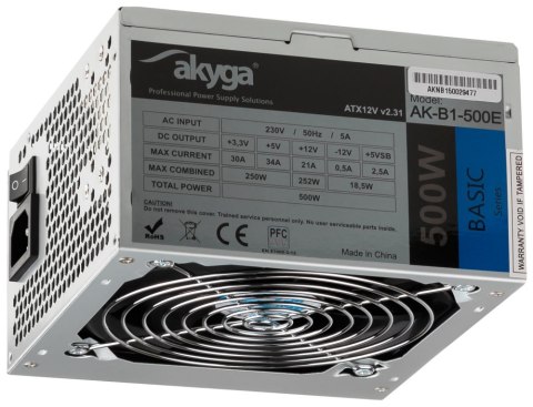 Zasilacz PC AKYGA 500W AK-B1-500E Zasilacz PC AKYGA 500W AK-B1-500E