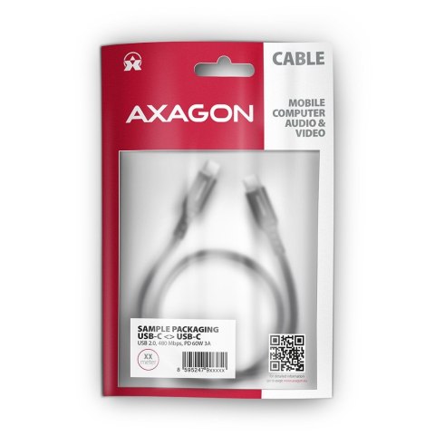 Kabel USB AXAGON USB typ C 3 Kabel USB AXAGON USB typ C 3