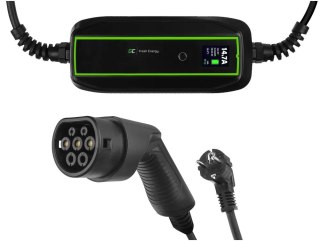 Ładowarka samochodowa GREEN CELL Type 2 Czarny EV16