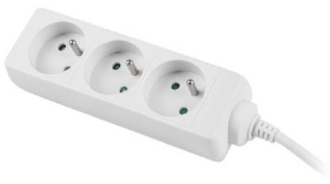 Listwa zasilająca LANBERG PS0-03E-0300-W Listwa zasilająca LANBERG PS0-03E-0300-W