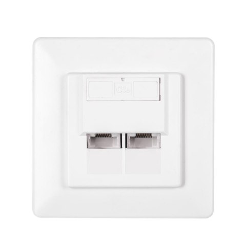 Netrack gniazdo kompletne podtynkowe 2xRJ45 8p8c UTP Cat6 Netrack gniazdo kompletne podtynkowe 2xRJ45 8p8c UTP Cat6