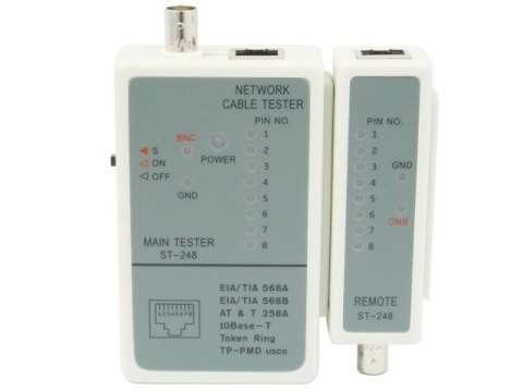 Tester diodowy kabli RJ45, RG-58 Tester diodowy kabli RJ45, RG-58