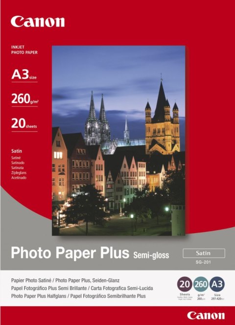 Papier CANON Photo Paper Plus Semi-gloss 260g SG-201 A3 1686B026 Papier CANON Photo Paper Plus Semi-gloss 260g SG-201 A3 1686B026