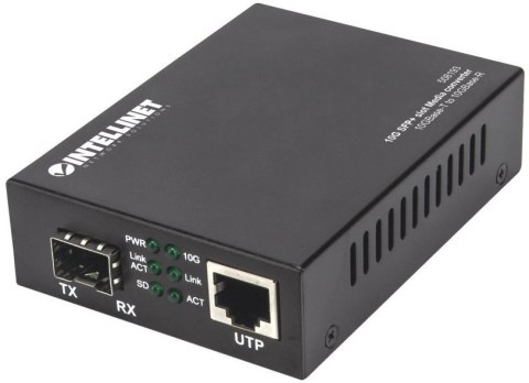 INTELLINET 508193 Intellinet Media konwerter 10GBase-T/10GBase-R, 1x 10GB SFP+ Slot/1x 10GB RJ45 INTELLINET 508193 Intellinet Media konwerter 10GBase-T/10GBase-R, 1x 10GB SFP+ Slot/1x 10GB RJ45