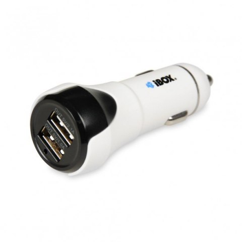 Ładowarka samochodowa IBOX 2x USB 3.1 Biały ICCH-01 Ładowarka samochodowa IBOX 2x USB 3.1 Biały ICCH-01