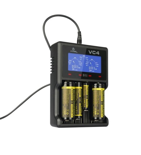 XTAR ŁADOWARKA DO AKUMULATORÓW CYLINDRYCZNYCH LI-ION/NI-MH/NI-CD 18650 VC4SL XTAR ŁADOWARKA DO AKUMULATORÓW CYLINDRYCZNYCH LI-ION/NI-MH/NI-CD 18650 VC4SL