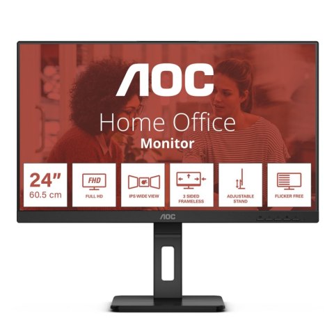 Monitor AOC 24E3QAF (24" /IPS /75Hz /1920 x 1080 /Czarny) Monitor AOC 24E3QAF (24" /IPS /75Hz /1920 x 1080 /Czarny)