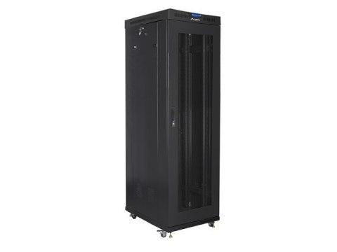 SZAFA INSTALACYJNA RACK STOJĄCA 19" 42U 600X1000 CZARNA DRZWI PERFOROWANE LCD LANBERG (FLAT PACK) V2 SZAFA INSTALACYJNA RACK STOJĄCA 19" 42U 600X1000 CZARNA DRZWI PERFOROWANE LCD LANBERG (FLAT PACK) V2