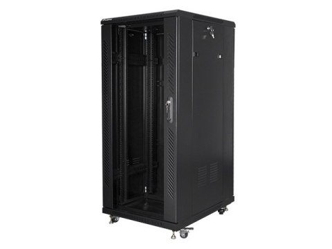 Szafa rack Lanberg FF01-6827-12B (27U; 19''; 1390mm / 600mm / 800 mm; stojąca; Pełne, Szklane; 800 kg; kolor czarny) Szafa rack Lanberg FF01-6827-12B (27U; 19''; 1390mm / 600mm / 800 mm; stojąca; Pełne, Szklane; 800 kg; kolor czarny)