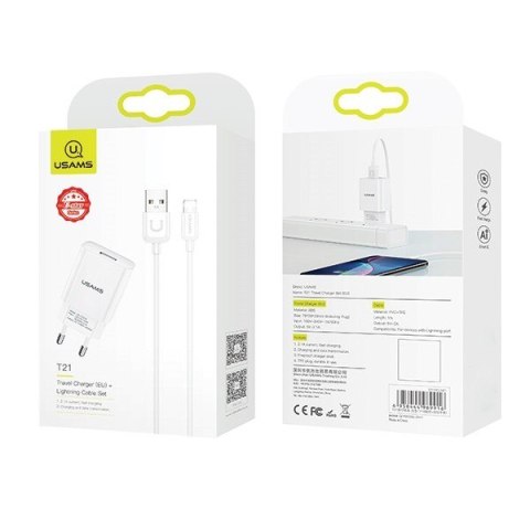 Zasilacz USAMS USA000447(1x USB\2100mA\5V) Zasilacz USAMS USA000447(1x USB\2100mA\5V)