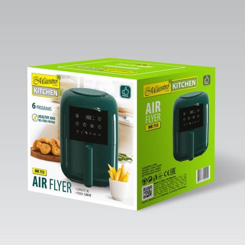 Frytownica beztłuszczowa MAESTRO MR 755 4820177149199 (3l /1200W /Ciemno-zielony ) Frytownica beztłuszczowa MAESTRO MR 755 4820177149199 (3l /1200W /Ciemno-zielony )